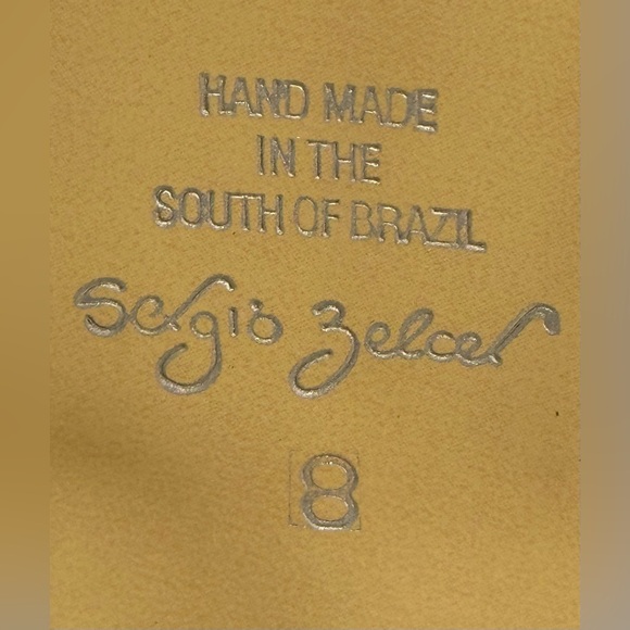 Sergio Zelcer Brown Alligator Peep Toe 4” Platform Heels~Woven Bottoms~Handmade - Picture 9 of 16